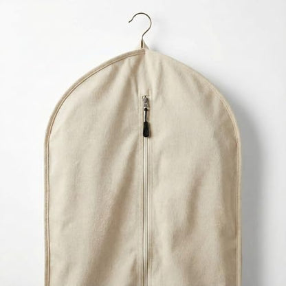 100% Cotton Garment Bag | Long | Breathable Garment Bags for Hanging Clothes | Garment Storage Bag for Long Dresses & Coats Storage | Pack of 1 (42 Inch) - size: 42 Inch