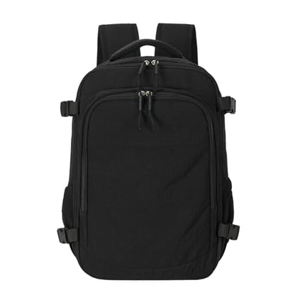 Travel Backpack For Women Men,Airline Approved Carry on Backpack,Casual Daypack for Business Travel Essentials (Black) - color: Black