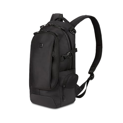 SwissGear 3598 Backpack Narrow Daypack, Black Ballistic, 18-Inch - color: Black Ballistic
