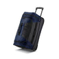 Samsonite Andante 2 Wheeled Duffel Bag – 22-Inch Durable Rolling Luggage with Inline Skate Wheels, Push-Button Handle & Spacious Compartments – Travel-Friendly and Lightweight - Navy/Black - color: Navy/Black, size: 22-Inch