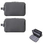 2Pack Men's Toiletry Bag Pu,Travel Toiletry Organizer, Waterproof Shaving Kit Pouch For storing daily essentials like toiletries and cosmetics,Black (Grey) - color: Grey