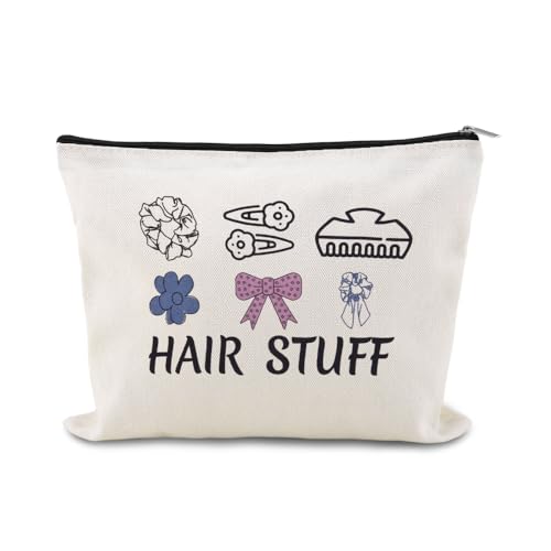Hair Stuff Bag for Travel Hair Accessory Pouch for Girls Hairdresser Hairstylist Bags for Supplies Cosmetology Student Gifts Bag Salon Cosmetic Makeup Bags Barber Hairdresser Toiletry Zipper Pouches - color: Hair Stuff Bag for Travel