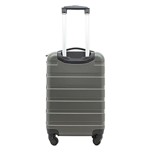Travelers Club Harper Luggage, Charcoal, 20-Inch Carry-On - color: Charcoal, size: 22-Inch