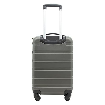 Travelers Club Harper Luggage, Charcoal, 20-Inch Carry-On - color: Charcoal, size: 22-Inch