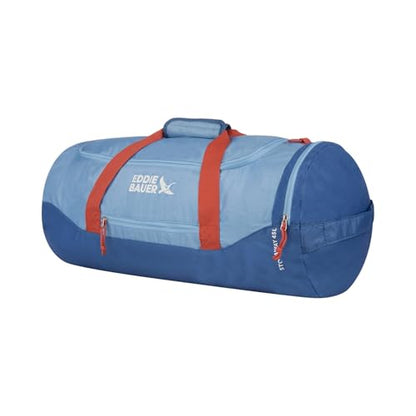 Eddie Bauer Stowaway Packable Duffel Bag | Travel | Foldable | Lightweight | Durable | Ripstop Polyester - color: Coast