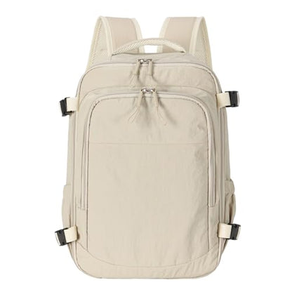 Travel Backpack For Women Men,Airline Approved Carry on Backpack,Casual Daypack for Business Travel Essentials (White) - color: White