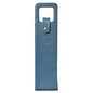 Premium Collection Single Bottle Wine Tote, Blue | Genuine Leather, Secure Locking Strap, Elegant & Durable, Sophisticated Gift for Wine Enthusiasts - color: Blue