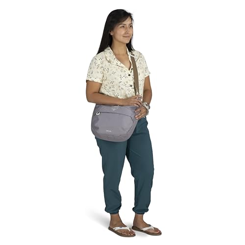 Osprey Daylite Crossbody Pouch - Small Handbag with Zipper and Bottle Pocket - Lightweight Shoulder Bag - color: Black