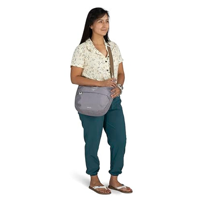 Osprey Daylite Crossbody Pouch - Small Handbag with Zipper and Bottle Pocket - Lightweight Shoulder Bag - color: Black