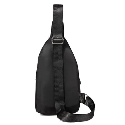 AOSTIHOT Crossbody Small Sling Backpack Sling Bag for Women, Chest Bag Daypack Crossbody for Travel Sport Running Hiking Dark Black - color: Dark Black