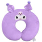 Roffatide Anime Kuromi U-Shape Neck Pillow Printed Plush Travel Pillows for Sleeping Christmas and Birthday Gift Purple - color: D
