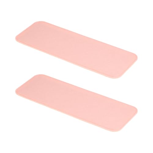 PATIKIL Felt Base Shaper 14x5 Inch, 2Pcs Bag Bottom Shaper Pad Purse Liner Board Insert Arc Corner for Handbags Tote Crossbody Bag Backpack, Pink - color: Pink, size: 14x5 Inch