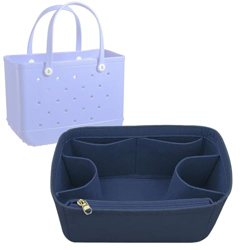 Lckaey Tote Beach Bag Organizer insert, Fits Large Borg Bag, 3018Dark blue-L - color: Dark blue, size: Large