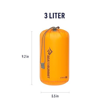 Sea to Summit Ultra-SIL Stuff Sack, Ultralight Outdoor and Travel Storage - color: Zinnia Yellow, style: 3 Liter