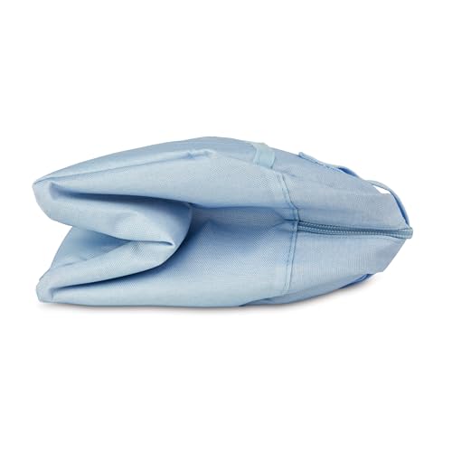 PackIt(R) Freezable Hampton Lunch Bag, Sky Blue, Built with EcoFreeze(R) Technology, Collapsible, Reusable, Zip Closure with Front Pocket and Shoulder Straps, Designed for Fresh Office Lunches - color: Sky Blue