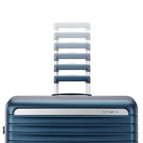 Framelock Max 29" Large Checked Hardshell Zipperless Luggage - Highly Secure Integrated Eazylock™ Mechanism - RightHeight™ Adjustable Handle - 360° Spinner Wheels - Airline Approved - Emerald Teal - color: Blue, size: Large Spinner