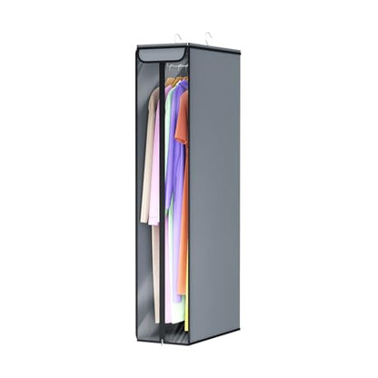 Univivi Garment Bags for Hanging Clothes 50", Hanging Garment Bags for Closet Storage with Large Clear Window, Garment Storage Bags for Suits, Coats, Dresses, 1 Pack - size: 50"-1PCS