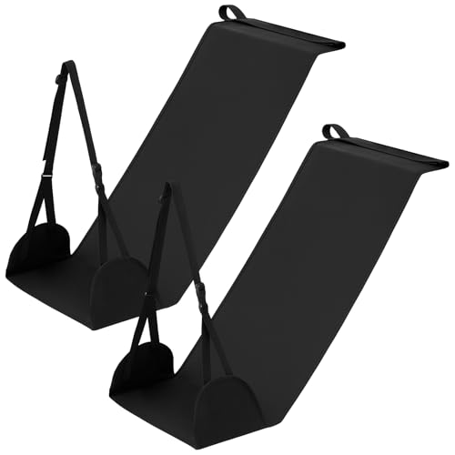 2 Pack Airplane Travel Foot Hammock for Body Comfort – Adjustable Recline Position, Thickened Sling for Enhanced Relaxation, Portable & Easy to Use – Ideal for Long Flights