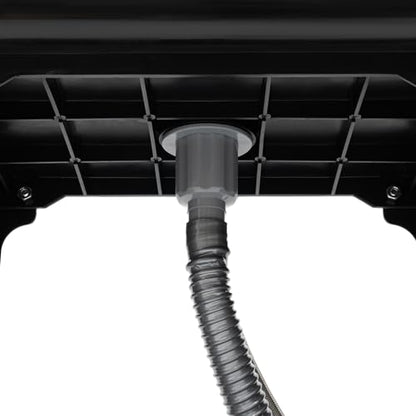 Utility Sink Laundry Tub, Indoor Outdoor Utility Sink with 360° Rotating Faucet, Hoses and Drain Kit, Freestanding Utility Sink for Laundry Room, Garage, Garden - color: Black, 23.6 x 15.8 x 30.1in