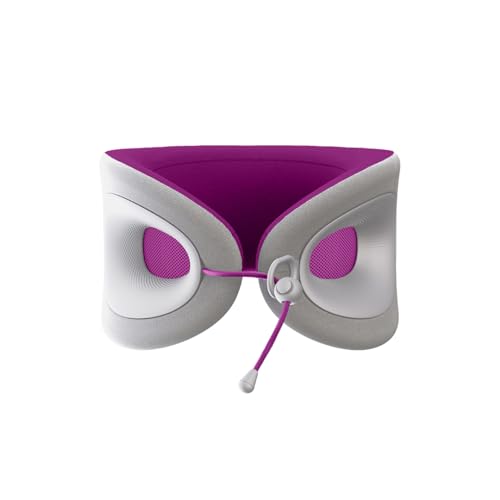 Cabeau Travel Essential Neck Pillow - Fits Most Neck Sizes (11-21 inches) - Evolution X Three Ways to Adjust for Ultimate Comfort on Long Flights (Amethyst) - color: Amethyst