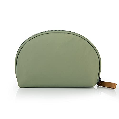 Hekyip Half Moon Cosmetic Beauty Bag for Purse Travel Handy Makeup Pouch for Women Girls (Green) - color: Green