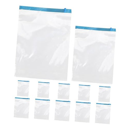 UKCOCO 12pcs Travel Compression Storage Bags Roll up Vacuum Cloth Bags Pa+pe 7-layer Reusable Space Saver for Clothing Luggage Packing