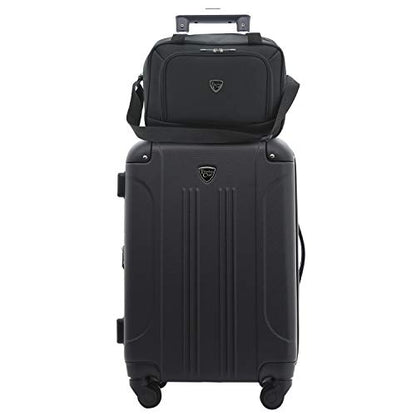 Travelers Club Chicago Hardside Expandable Spinner Luggage, Black, 3 Piece Set - color: Black, size: 3 Piece Set