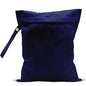 Waterproof Wet Bag for Swimsuit, Travel Beach Wet Dry Bag, Hidden Zipper Reusable Blue Wet Bags, for Travel Beach Wet Swimsuits Toiletries Diapers Dirty Gym Clothes Laundry Bag - color: Pure blue