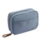 Hekyip Rectangular Cosmetic Beauty Bag for Purse Travel Handy Makeup Pouch for Women Girls (Rectangular Grayish Blue) - color: Rectangular Grayish Blue