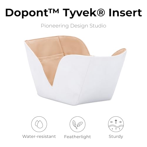 Purse Organizer Insert for LOEWE Compact New S Handbag,Custom Fit Inside Premium Vanile Lightweight WaterResistant Tote Bag Insert Accessories - color: Vanile, size: Fits-Compact New S