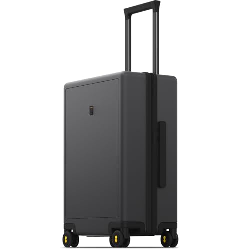 LEVEL8 Rolling Carry on Luggage Airline Approved, Carry-on Suitcases with Wheels, Lightweight Luminous Textured Luggage for Men Women, Tsa Lock, 20 Inch, Dark Grey - color: Grey, size: Carry-On 20 Inch