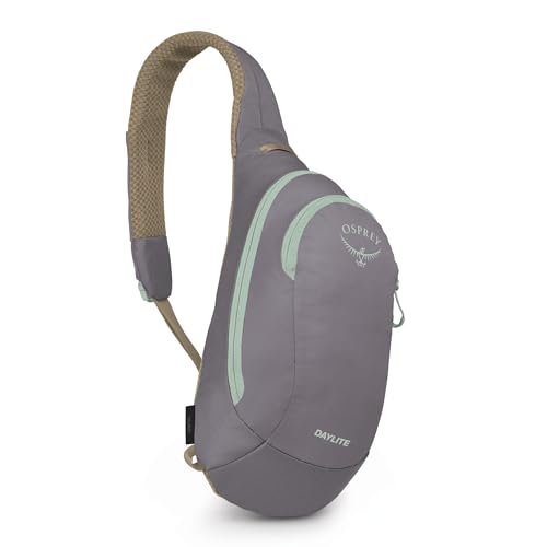 Osprey Daylite Shoulder Sling Bag - Crossbody Backpack for Everyday Carry, Festivals, and Travel - color: Soundwave Grey Latte Brown