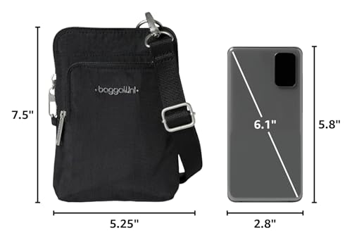 Baggallini Women's Securtex Anti-theft Activity Crossbody Bag - color: Black