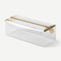 Cadence Parcel - Clear Kit with Magnetic Closure - Durable and Leak-Resistant Travel Toiletry Kit - Modular Design - Hygiene Bag for Travel Essentials - 4 Qt - Pebble - color: Pebble, size: Extra Large