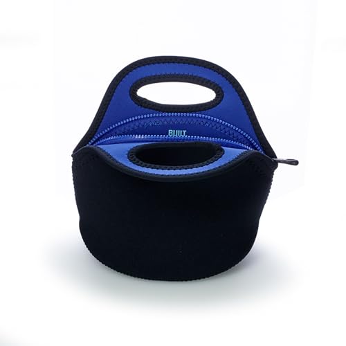 Built Gourmet Getaway Lunch Bag - Insulated Neoprene Lunch Box for Women and Men, Collapsible and Machine Washable, Black - color: Black