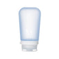 humangear GoToob+ (Large) | Refillable Silicone Travel Bottle | Locking Lid | Food-Safe Material | Blue, Large (3.4 fl.oz.; 100ml) - color: Blue, size: 3.4 Ounces
