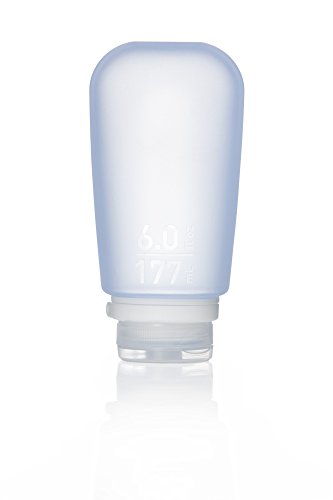 humangear GoToob+ (XL) | Refillable Silicone Travel Bottle | Locking Lid | Food-Safe Material | Blue, XL (6 fl.oz.; 177ml) - color: Blue, size: 6 Ounces