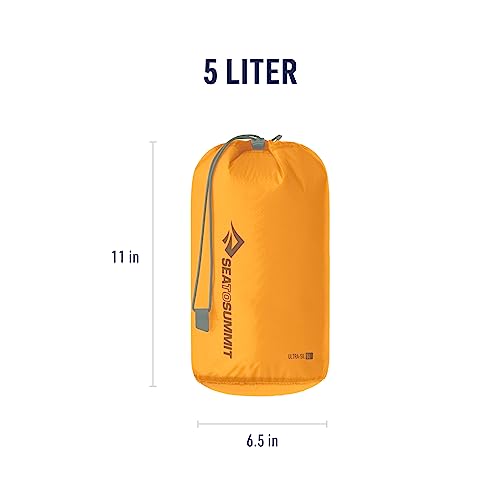 Sea to Summit Ultra-SIL Stuff Sack, Ultralight Outdoor and Travel Storage - color: Zinnia Yellow, style: 5 Liter