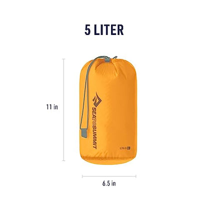 Sea to Summit Ultra-SIL Stuff Sack, Ultralight Outdoor and Travel Storage - color: Zinnia Yellow, style: 5 Liter