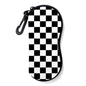 Sunglasses Soft Case, Ultra Light Portable Neoprene Zipper Glasses Case for Men Women - color: Black Plaid