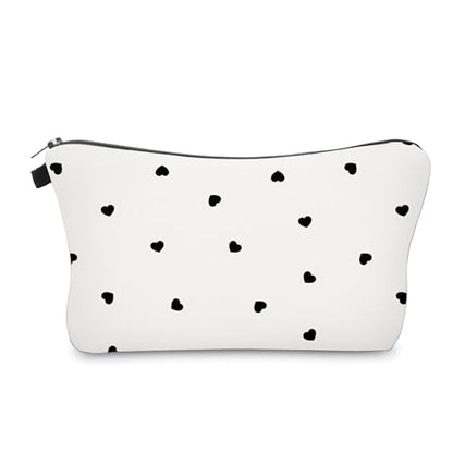 Cute Travel Makeup Bag Cosmetic Bag Small Pouch Gift for Women (Little Heart) - color: Little Heart