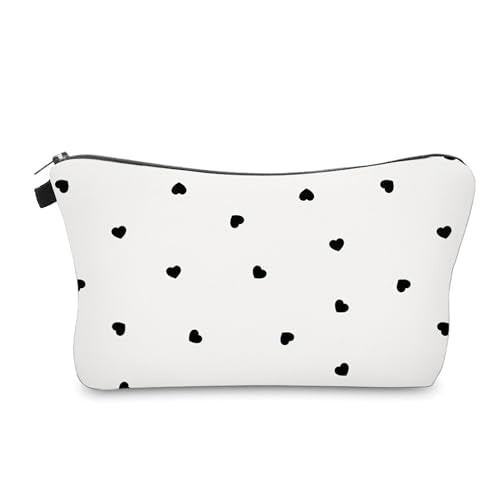 Cute Travel Makeup Bag Cosmetic Bag Small Pouch Gift for Women (Little Heart) - color: Little Heart