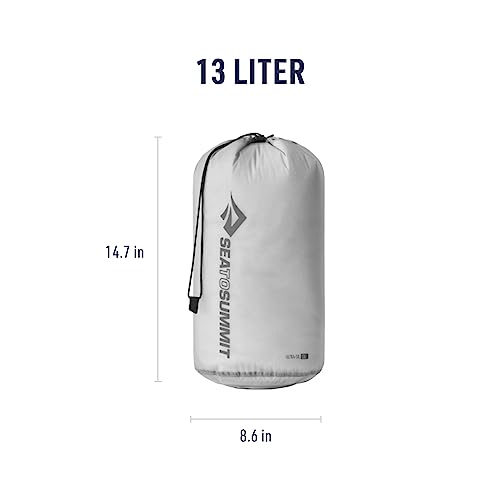 Sea to Summit Ultra-SIL Stuff Sack, Ultralight Outdoor and Travel Storage - color: HighRise Grey, style: 13 Liter