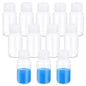 12 Pack 2oz Plastic Bottles with Lids - Wide Mouth BPA-Free Leak-Proof Sample Containers for Lab Reagents, Pills, Cosmetics, Travel Toiletries & Essential Oils Storage (Transparent, 2OZ/60ML) - size: 60ML