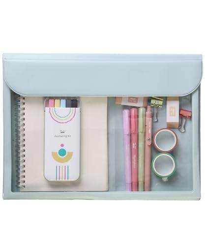 Mr. Pen- File Folder, Travel Folder for Documents, Document Organizer, Folders for Documents, File Folders, Documents Organizer, Office Folders - color: Light Blue