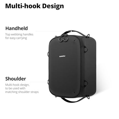 AMBITFUL Medium Camera Cube Insert for Backpack, Waterproof Padded Camera Insert with Dividers, Quick Access for Travel Photography Gear Organizer (8.5L)