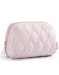 BAGSMART Makeup Bag, Travel Cosmetic Bag, Puffy Padded Make Up Bag for Women, Makeup Organizer Case, Wide-open Pouch Purse, Travel Essentials, Toiletries Accessories Brushes, Pink - color: A-Pink