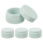 uxcell 4pcs Travel Containers for Toiletries, 0.68oz 20ml Small Silicone Cream Jars Leak-proof Travel Essentials with Lid for Cosmetic Body Skin Cream, Light Gray - color: Light Gray