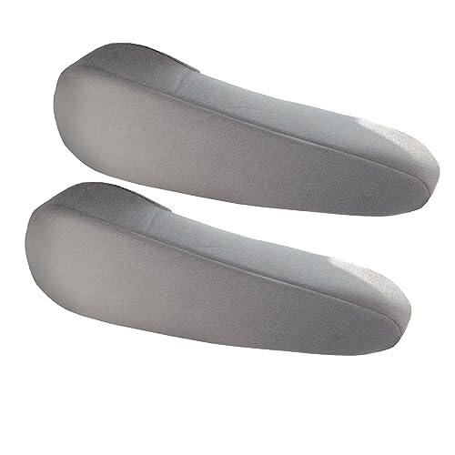 FH Group Flat Cloth Fabric Armrest Cover Semi-Universal Fit, One Pair Gray - color: Gray, style: Armrest Cover