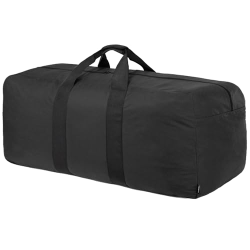 Vorspack Extra Large Duffle Bag for Travel - 250L Duffel Bag for Men Gear Bag for Storage Foldable Weekender Bag for Overnight Camping - Black - color: Black, size: 250L